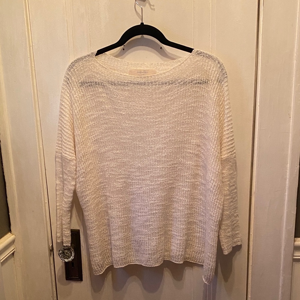 Zara Women's Off-White Knit Sweater